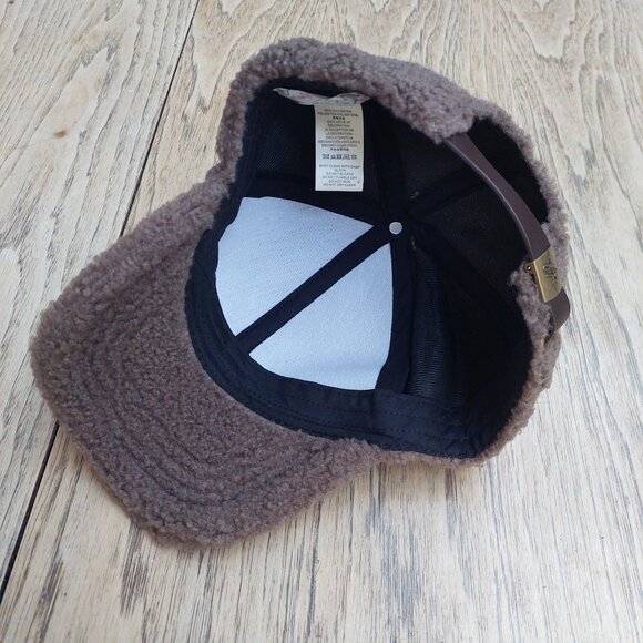 Free People brown taupe fuzzy cap adjustable - Picture 6 of 6